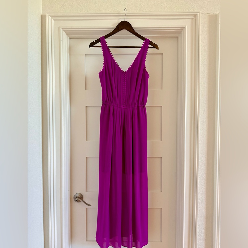 Club Monaco Magenta Maxi Dress